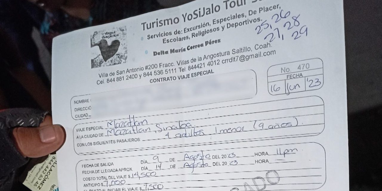 Defraudan a vacacionistas en Saltillo… se ‘esfuma’ agencia de viajes