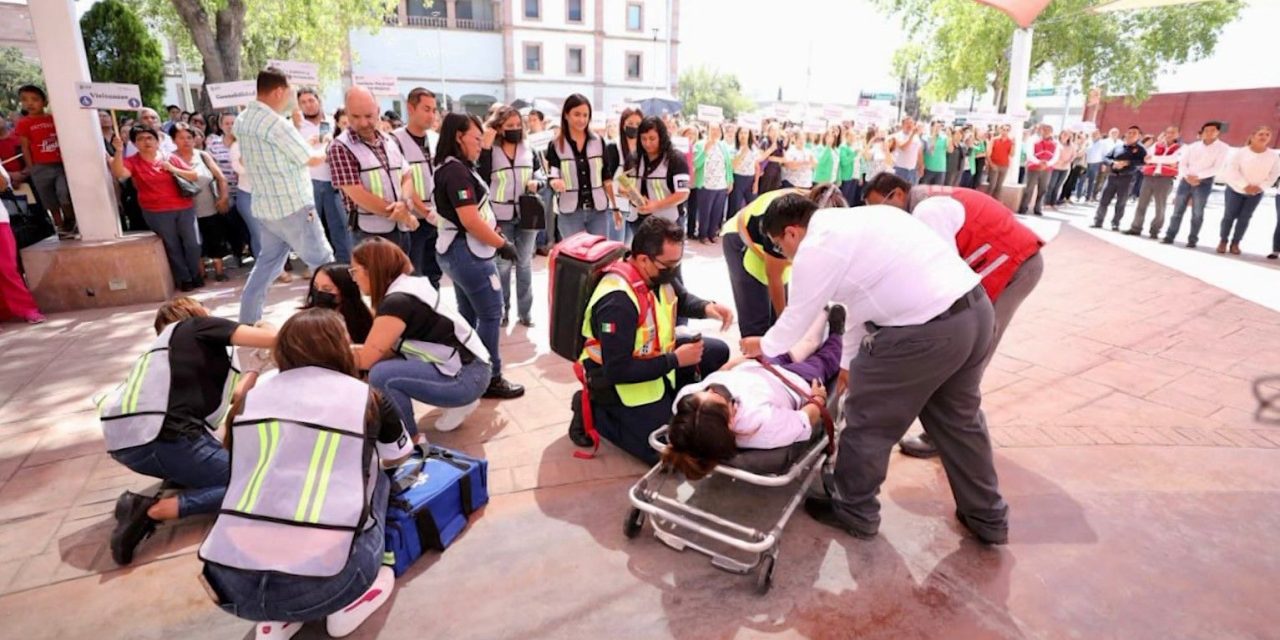 Participaron 12 mil personas en simulacros en Saltillo