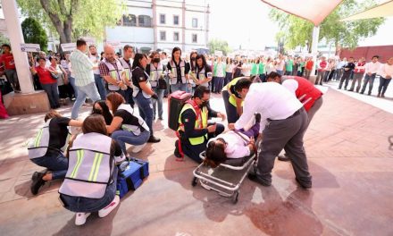 Participaron 12 mil personas en simulacros en Saltillo