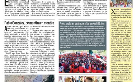 Portada RCG Carbonífera [4 de septiembre de 2023] Piden a Conagua analizar agua en Sabinas; entregan útiles escolares en San José de Cloete y más…
