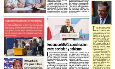 Portada RCG Centro [10 de septiembre de 2023] Aumenta la demanda de testamentos en Frontera; Monclova debe mejorar infraestructura para atraer inversiones y más…