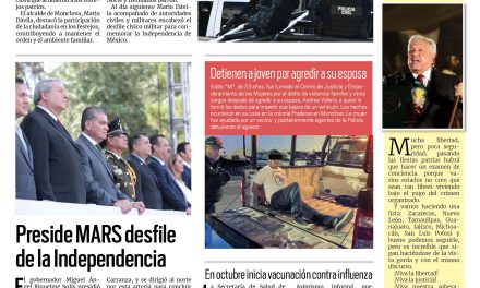 Portada RCG Centro [17 de septiembre de 2023] Saldo blanco en festejos patrios de Monclova; Penal de Monclova tendrá capacidad para mil reos y más…