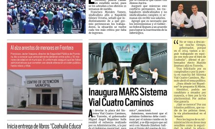 Portada RCG Centro [19 de septiembre de 2023] Crisis en AHMSA puede causar estallido social; rescatan a joven que quería suicidarse y más…