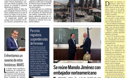 Portada RCG Centro [20 de septiembre de 2023] Juicio de AHMSA continuarán en Ciudad de México; realizan megasimulacro en la región Centro y más…