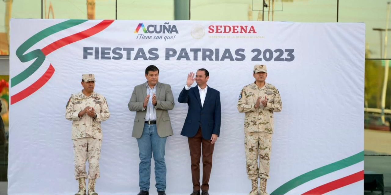 Dan inicio a las fiestas patrias en Acuña