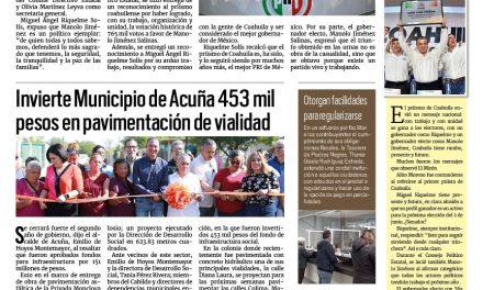 Portada RCG Fronteriza [3 de septiembre de 2023] ¡Aquí cumplimos!, reafirma PRI Coahuila durante Consejo Político; Resta un mes de vigencia del decreto del REPUVE y más…