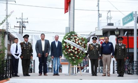 Recuerdan a los Niños Héroes en Acuña