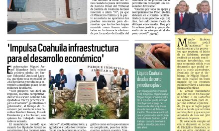 Portada RCG Media [5 de septiembre de 2023] Exoneran al maestro Alain de cargos de abuso sexual; ‘Impulsa Coahuila infraestructura para el desarrollo económico’ y más…