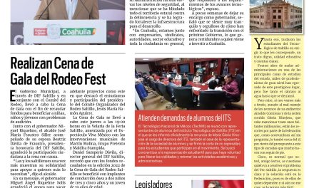 Portada RCG Media [22 de septiembre de 2023] Tiene Coahuila alto dinamismo industrial: MARS; realizan Cena de Gala del Rodeo Fest y más…