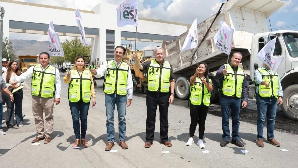 Saltillo: Inician obras de recarpeteo en acceso vial al poniente
