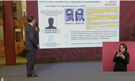 Exhiben en la Mañanera los beneficios de jueces a Lozoya, Collado y Carmona