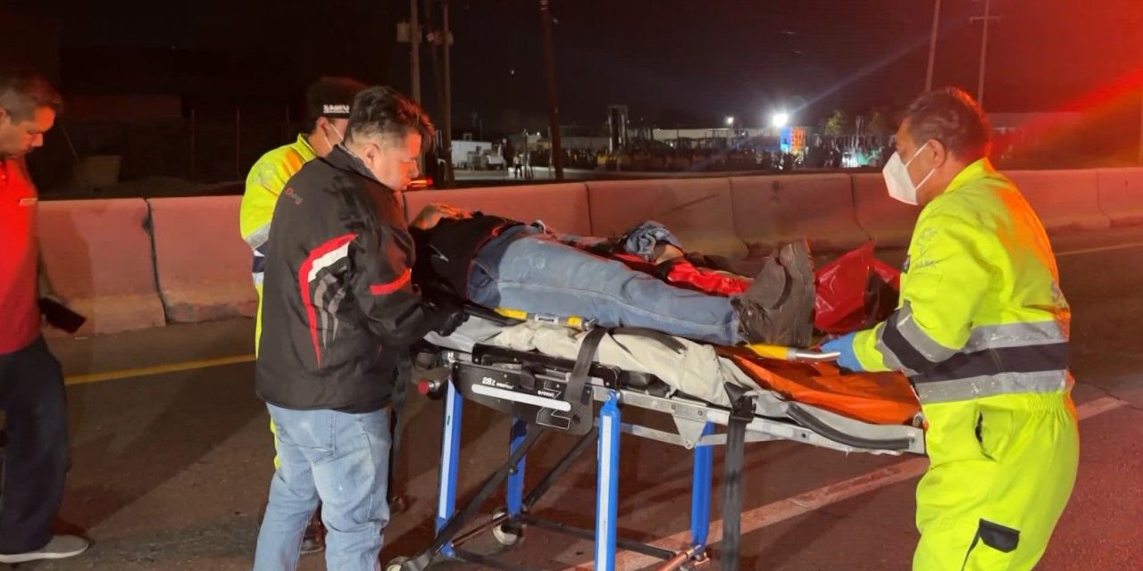 Motociclista resulta con pierna fracturada en Saltillo