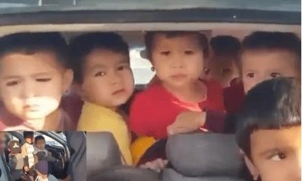 Video: Detienen a maestra en Uzbekistán por transportar a 25 niños en un auto compacto
