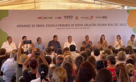 Arranca gobernador construcción de otra escuela en Ramos Arizpe