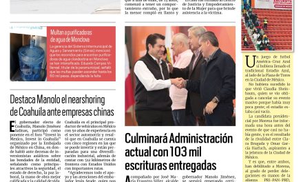 Portada RCG Centro [26 de octubre de 2023] Detienen a presunto abusador; casos de rickettsia alertan a autoridades de Monclova y más…