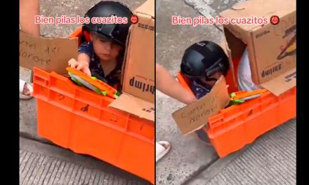 Así juegan los niños en Tamaulipas; padres los dejan ser ‘miembros del crimen organizado’