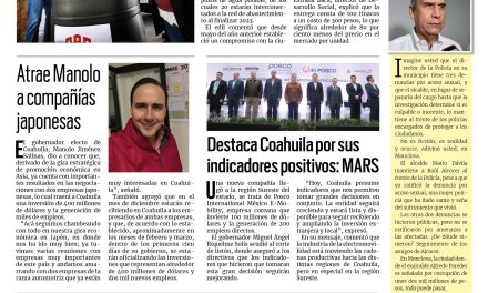 Portada RCG Lagunera [18 de octubre de 2023] Entregan tinacos en Torreón; capacitan a personal de albergues y más…