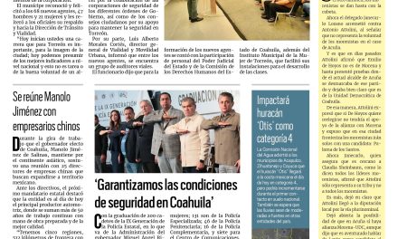 Portada RCG Lagunera [25 de octubre de 2023] Preside Román Cepeda graduación de Academia de Tránsito; anuncian operativo especial para Halloween y más…