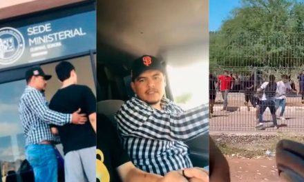 Padre entrega a su hijo al Ministerio Público tras violenta riña en CBTIS de Guaymas