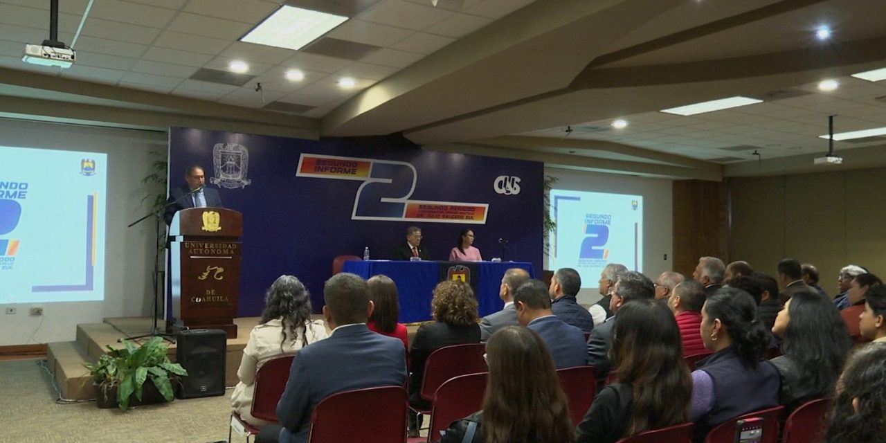 Coordinador de la Unidad Saltillo de la UAdeC presenta segundo informe de actividades