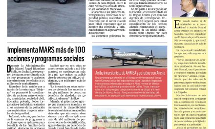 Portada RCG Centro [19 de noviembre de 2023] Detienen a policía tras deceso de un hombre; Afecta a El Buen Fin la crisis en AHMSA y más…