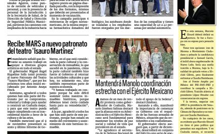 Portada RCG Fronteriza [7 de noviembre de 2023] Da inicio campaña de vacunación transfronteriza; Garantizan seguridad en El Buen Fin en Acuña y más…