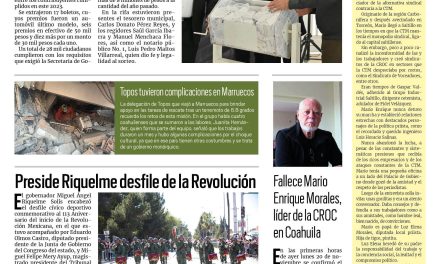Portada RCG Fronteriza [21 de noviembre de 2023] Rifa Acuña un millón de pesos en premios a ciudadanos cumplidos; Disminuyen delitos gracias a trabajo en conjunto y más…