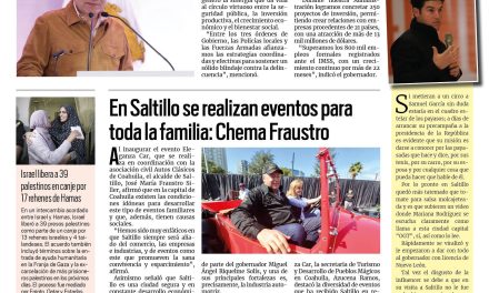 Portada RCG Media [26 de noviembre de 2023] ‘En unidad, tenemos un mejor Coahuila’, destaca Miguel Riquelme; En Saltillo se realizan eventos para toda la familia: Chema Fraustro y más…