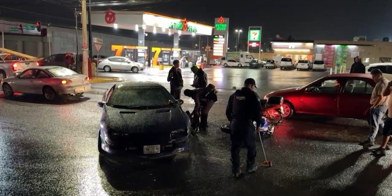 Avorazado motociclista se accidenta en Saltillo