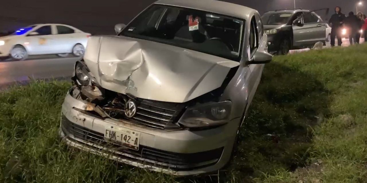 Se atraviesa por desesperado en Saltillo y ocasiona accidente
