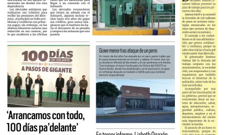 Portada RCG Carbonífera [5 de diciembre de 2023] Infonavit ‘se cobra’ de la pensión del Bienestar; Anuncian el Banquetazo Comercial en Sabinas y más…