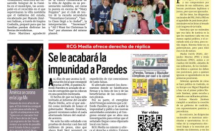 Portada RCG Carbonífera [18 de diciembre de 2023] Visita Paola Rodríguez Villamagia; ataca perro a menor de 3 años y más…