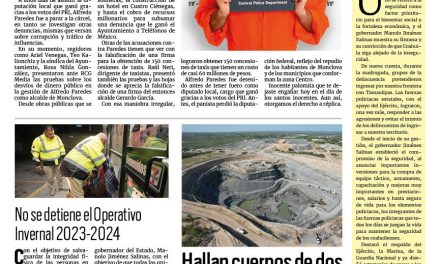 Portada RCG Centro [28 de diciembre de 2023] A la cárcel Alfredo Paredes; Incumplen 70% de empresas de Monclova en pago del predial y más…