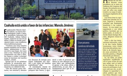 Portada RCG Centro [23 de diciembre de 2023] Apuntan mala economía de Monclova; avanza construcción del Centro de Bienestar Animaly más…