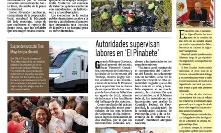 Portada RCG Fronteriza [29 de diciembre de 2023] Autoridades rescatan a indocumentados de un barranco; exhortan a acuñenses a renovar su INE y más…