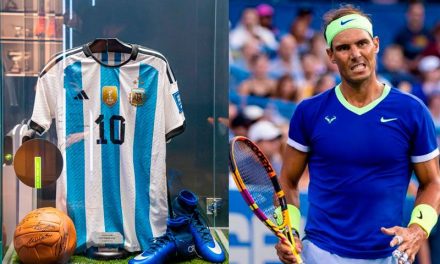 Lionel Messi regala camiseta histórica del Mundial de Qatar a Rafael Nadal