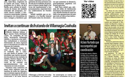 Portada RCG Media [15 de diciembre de 2023] Se llevó Alfredo Paredes 60 mdp en concesiones piratas; invitan a continuar disfrutando de Villamagia Coahuila y más…