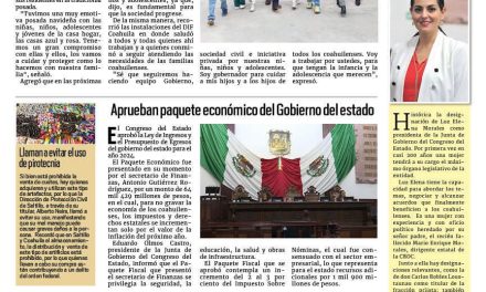 Portada RCG Media [23 de diciembre de 2023] Coahuila está unido a favor de las infancias: Manolo Jiménez; programa Saltillo me Gusta embelleció el municipio y más…