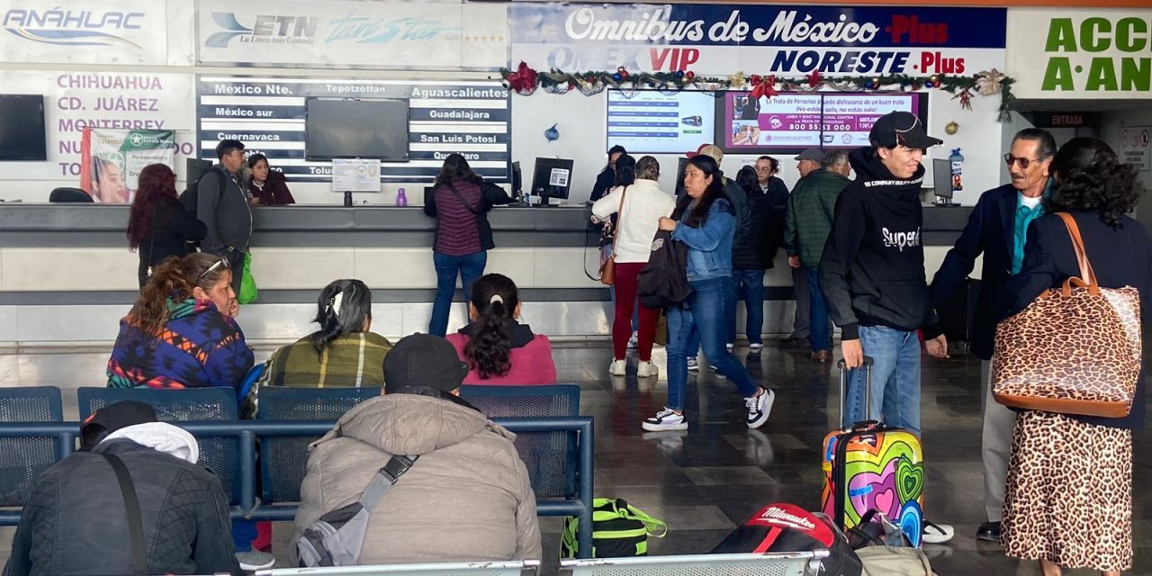 Va en aumento demanda de boletos en la Central de Autobuses en Saltillo