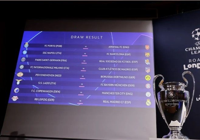 Listos los enfrentamientos de Octavos de Final de la Champions League
