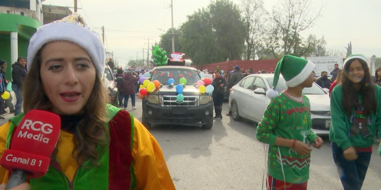 Saltillo: Con desfile navideño promueven los valores alumnos de la escuela secundaria Constantino de Tarnava
