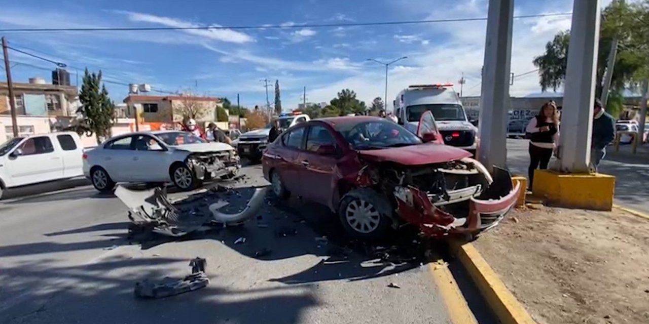 Accidente en Saltillo deja un par de lesionados