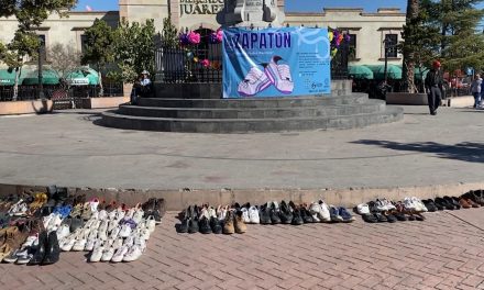 Reúnen más de tres mil 500 zapatos para migrantes en Saltillo