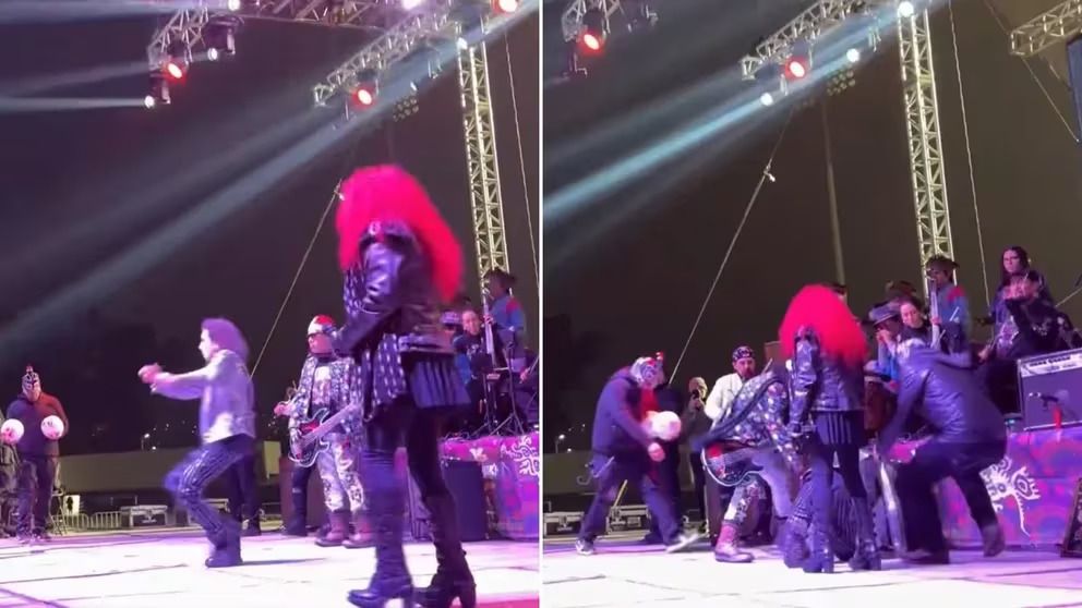 Álex Lora, líder de El Tri, sufre caída en concierto