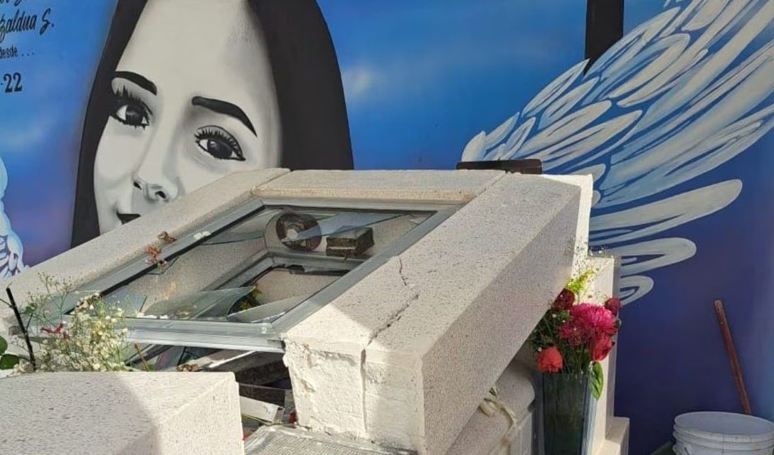 Vandalizan tumba de Debanhi Escobar en Nuevo León