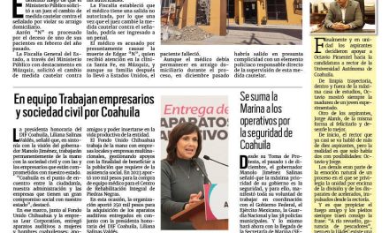 Portada RCG Carbonífera [15 de enero de 2024] Médico viola arraigo; podría ser detenido; policías realizan acciones de proximidad y más…