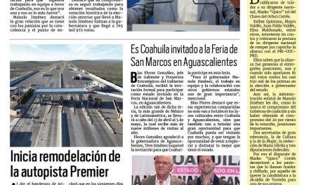 Portada RCG Centro [11 de enero de 2024] Marko Cortés es un traidor; sí tenemos perfiles para la alcaldía: PRI Monclova y más…