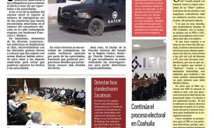 Portada RCG Centro [13 de enero de 2024] Amarran a trabajadoras para asaltar consultorio en Monclova; las demandas de los trabajadores de AHMSA son justas  y más…