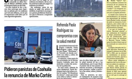 Portada RCG Centro [14 de enero de 2024] Caso AHMSA se extendería un año más; Caen las ventas en comercios hasta en 40% y más…