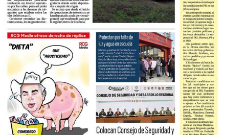 Portada RCG Centro [24 de enero de 2024] Aseguran a más de 100 migrantes; recuperan camioneta robada en Castaños y más…